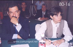 Foto 80-16 - Dr. Agustín Celorio V. (izq) en el Encuentro Nacional de Negocios Gráficos (Pymes) realizado del 22 al 24 de Septiembre 2005 en el Hotel La Nueva Estancia de la ciudad de León, Gto. México.