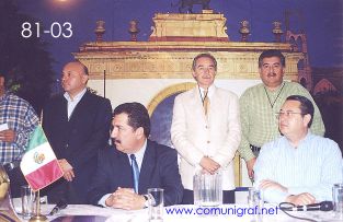 Foto 81-03 - Directivos de Canagraf Nacional en la clausura del Encuentro Nacional de Negocios Gráficos (Pymes) realizado del 22 al 24 de Septiembre 2005 en el Hotel La Nueva Estancia de la ciudad de León, Gto. México.