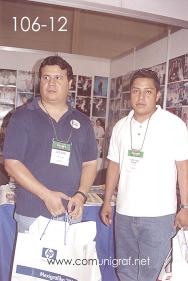 Foto 106-12 - En la Expo Mexigrafika 2006 Javier Delgado y Raphael Hernández. Expo realizada del 25 al 27 de Mayo 2006 en el Centro de Exposiciones Cintermex de la ciudad de Monterrey, N.L. México.