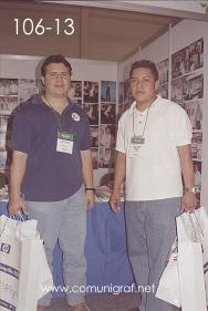 Foto 106-13 - Javier Delgado y Raphael Hernández en la Expo Mexigrafika 2006 realizada del 25 al 27 de Mayo 2006 en el Centro de Exposiciones Cintermex de la ciudad de Monterrey, N.L. México.