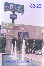 Foto 82-22 - Hermosa fuente de agua en el exterior del Hotel La Nueva Estancia de la ciudad de León, Guanajuato México, sede de la tradicional Comida Baile del día del Impresor de Canagraf Guanajuato, realizada el 24 de Septiembre 2005.