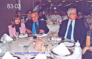 Foto 83-03 - Otra toma de los acompañantes del Lic. Gerardo de Jesús Hinojosa de León en el tradicional festejo del día del Impresor de Canagraf Guanajuato, realizada el 24 de Septiembre 2005 en el Hotel La Nueva Estancia de la Ciudad de León, Guanajuato México.