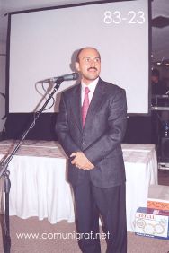 Foto 83-23 - Ing. Alfredo Virgen Vallado en la tradicional Comida Baile del día del Impresor de Canagraf Guanajuato, realizada el 24 de Septiembre 2005 en el Hotel La Nueva Estancia de la Ciudad de León, Guanajuato México.