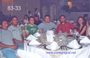 Foto 83-33 - Colaboradores de Cajas Micro en la Comida Baile del día del Impresor de Canagraf Guanajuato, realizada el 24 de Septiembre 2005 en el Hotel La Nueva Estancia de la Ciudad de León, Guanajuato México