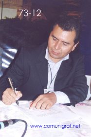 Foto 73-12 - Jorge del Muro Hernández de Tintas Sánchez León en el Encuentro Nacional de Negocios Gráficos (Pymes) realizado del 22 al 24 de Septiembre 2005 en el Hotel La Nueva Estancia de la ciudad de León, Gto. México.