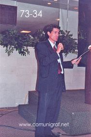 Foto 73-34 - Mauricio Cobian de SunChemical Querétaro en el Encuentro Nacional de Negocios Gráficos (Pymes) realizado del 22 al 24 de Septiembre 2005 en el Hotel La Nueva Estancia de la ciudad de León, Gto. México.