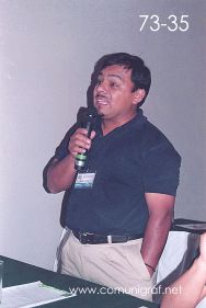 Foto 73-35 - Gerardo López Samperio en el Encuentro Nacional de Negocios Gráficos (Pymes) realizado del 22 al 24 de Septiembre 2005 en el Hotel La Nueva Estancia de la ciudad de León, Gto. México.