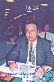 Foto 76-24 - Benjamín Aguilar de la Canagraf Michoacán en el Encuentro Nacional de Negocios Gráficos (Pymes) realizado del 22 al 24 de Septiembre 2005 en el Hotel La Nueva Estancia de la ciudad de León, Gto. México.