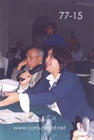 Foto 77-15 - Norma Lobato Meza de Canagraf Nacional en el Encuentro Nacional de Negocios Gráficos (Pymes) realizado del 22 al 24 de Septiembre 2005 en el Hotel La Nueva Estancia de la ciudad de León, Gto. México.