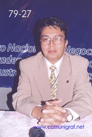 Foto 79-27 - Benjamín Aguilar de Canagraf Michoacán en el Encuentro Nacional de Negocios Gráficos (Pymes) realizado del 22 al 24 de Septiembre 2005 en el Hotel La Nueva Estancia de la ciudad de León, Gto. México.