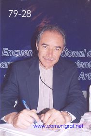 Foto 79-28 - Ing. Carlos Almeida Herrera de Color Cuatro de Guadalajara, Jal. en el Encuentro Nacional de Negocios Gráficos (Pymes) realizado del 22 al 24 de Septiembre 2005 en el Hotel La Nueva Estancia de la ciudad de León, Gto. México.