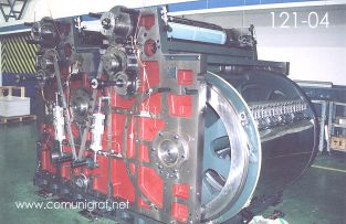 Foto 121-04 - Avance de armado de Máquina de impresión offset en la planta de Guanghua Printing Machinery Shanghai, China - 12-Junio-2006