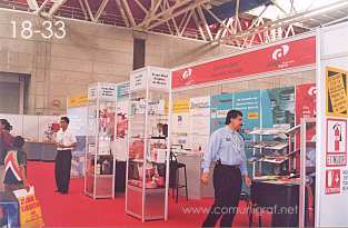 Foto 18-33 - Stand de Pre-prensa Allegro en la Expo Artes Gráficas León 2003 en el Poliforum de la ciudad de León, Gto. México.