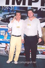 Foto 109-31 - En la Expo Mexigrafika 2006: Miguel Lam y Marcelo Mata, expo realizada del 25 al 27 de Mayo 2006 en el Centro de Exposiciones Cintermex de la ciudad de Monterrey, N.L. México.